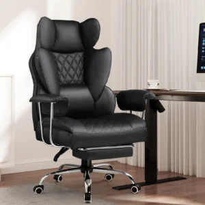 Ergonomic Chair with Pocket Spring Lumbar Support, Footrest