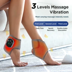 Electric Foot and Ankle Heat Vibration Massager