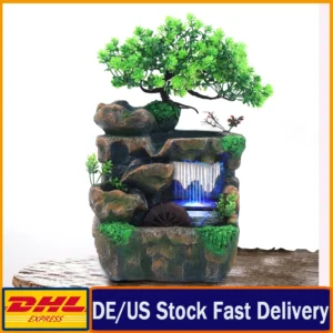 Indoor LED Water Lighting Waterfall Fountain