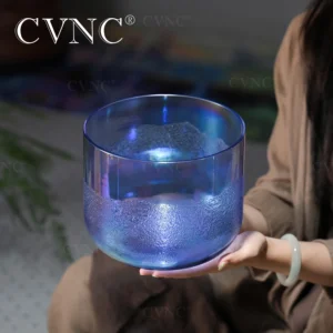 Flowing Sand Quartz Crystal Singing Meditation Bowl