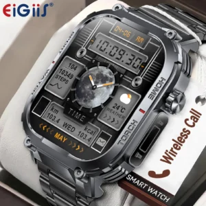 2.02" Waterproof Smart Health Tracking Men's Watch